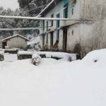 पिंडर घाटी में सीजन की दूसरी बर्फबारी