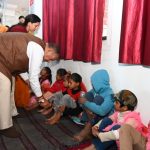 मंत्री जोशी ने सामूहिक कन्या पूजन कार्यक्रम में प्रतिभाग किया