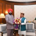 राज्यपाल गुरमीत सिंह ने तेलंगाना के राज्यपाल से की भेंट