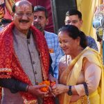 श्रीमद्भागवत कथा में शामिल हुए कैबिनेट मंत्री उनियाल, क्षेत्रीय विकास कार्यों के लिए 22 लाख की घोषणा
